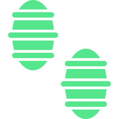 vector illustration of a green pyramid