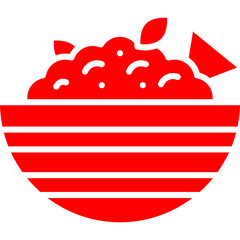 vector illustration of a red caviar