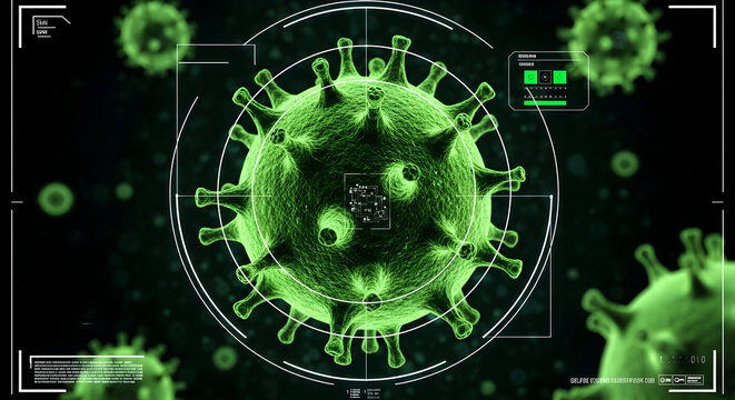 Advanced virus research with digital analysis and green microscopic visualization