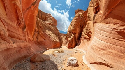 Stunning Blurred Sandstone Rocks of the Canyon