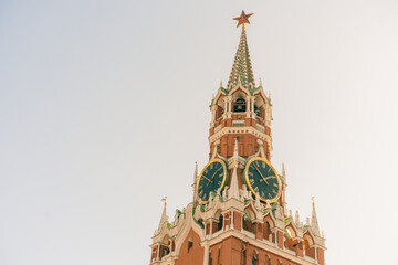 Spasskaya Savior's clock tower timelapse hyperlapse