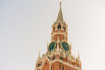 Spasskaya Savior's clock tower timelapse hyperlapse