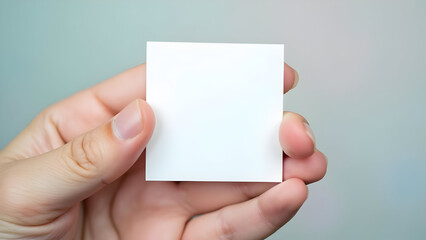 Obraz premium Hero angle square blank card
