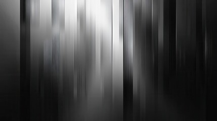 Abstract Black and White Vertical Stripes with Textured Metallic Surface and Soft Light Effect