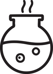 Experimental Hobbies Silhouettes Pot Beaker Chemical Reaction Home Brewing Cooking Icon