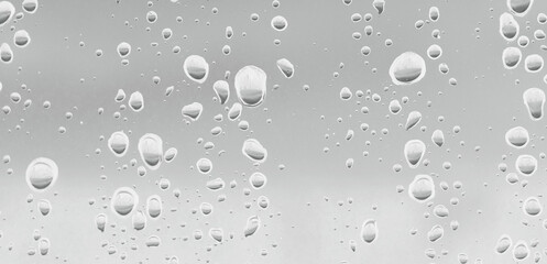 Realistic Water Drops and Rain Splash Overlay, Drops of Water, Wet Rain Splash - Isolated Transparent Background