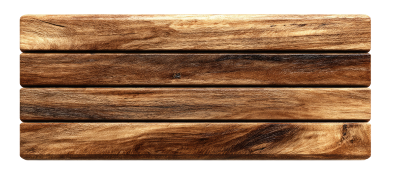 Wooden planks in horizontal stripes