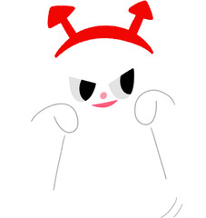 할로윈데이 귀여운 꼬마 유령 캐릭터