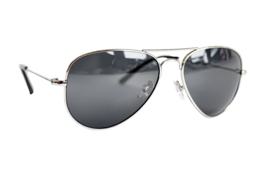 Silver aviator sunglasses