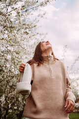 Girl in a Pink Sweater 7287.