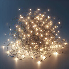 A golden star bursts with light and sparkle against a deep night sky, an abstract design for a Christmas or New Year celebration card