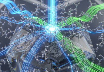 AI Micro-Robots on Circuit Board: Nanotechnology and Data Processing