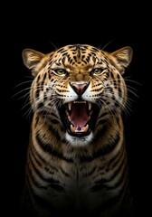 Ferocious Jaguar Portrait.