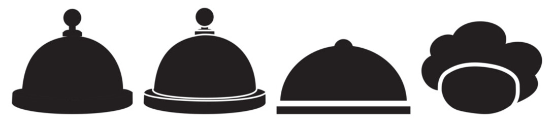 Minimalist Culinary Icon Set — Modern Food, Kitchen, and Restaurant Symbols in Line Art Vector Design