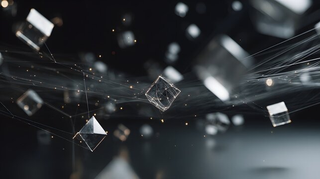 Floating Geometric Shapes