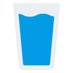 Drink water icon. Fresh water symbol. Hydration and clean drinking collection. Flat Icon