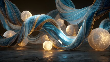 Floating Twisting Ribbons