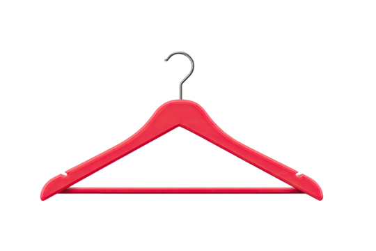 Red wooden coat hanger (5)