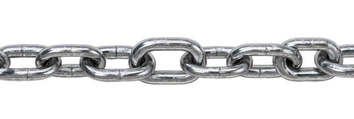 A steel chain spans the image