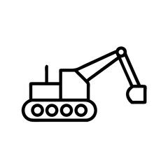 Excavator icon representing construction equipment