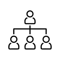 Organization chart icon representing hierarchy