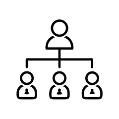 Organization chart representing hierarchy