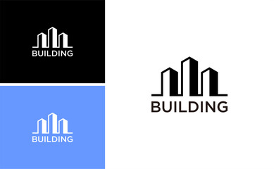 Modern Town Apartment Building Logo Design with Roof Symbol and Real Estate Concept for Architecture, Property, and Corporate Branding