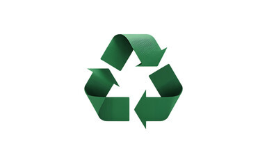Obraz premium Iconic green recycling symbol representing environmental sustainability and eco-friendly practices isolated on transparent background