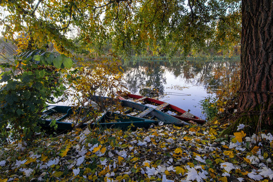 fishing boat on the river