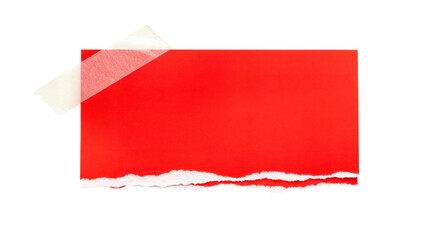 red torn paper edge 