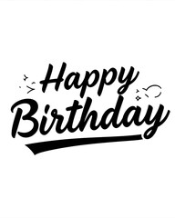 happy birthday, birthday typography, black typography, birthday vector, birthday design, birthday poster, birthday template, birthday greeting, happy birthday text, celebration design, vector art, min