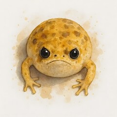 사막비개구리, 수채화, jpeg (Desert rain frog, water colour, jpeg)