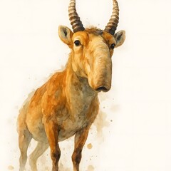 사이가, 수채화, jpeg (Saiga, water colour, jpeg)