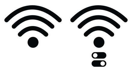 Wi-Fi and Wireless Network Icon Set – 25 Vector Symbols for Internet Connection, Signal Strength, and Remote Access