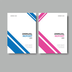 Fototapeta premium annual report business template cover design