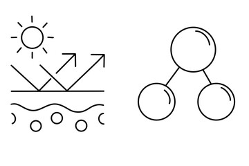 Air conditioner editable stroke outline icons isolated on white background flat vector illustration.