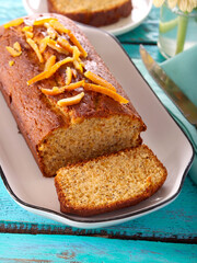 Marmalade and poppy seed cake