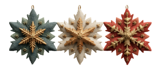 Decorative Snowflakes in Various Colors and Shapes for Holiday D?cor