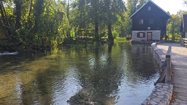 A walk through the charming town of Rastoke in Croatia, with houses right next to a flowing river