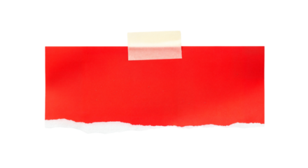 red torn paper edge 