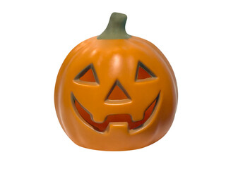 Halloween pumpkin isolated on white background