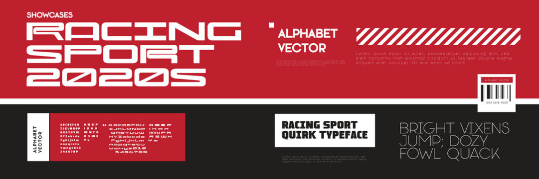 Alphabet, vector, font, typeface, typography, logo, branding, racing, sport, 2020s, stretch font.
