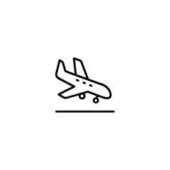 Airplane Landing Icon