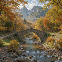 bridge in autumn