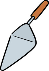 Illustration of trowel
