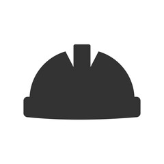 Safety worker hardhat icon isolated on transparent background