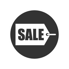 Sale tag icon isolated on transparent background