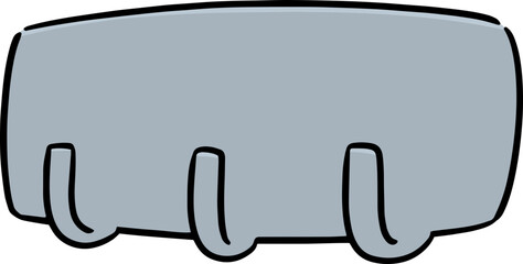 Illustration of wall hook
