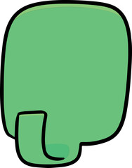 Illustration of wall hook
