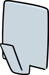 Illustration of wall hook
